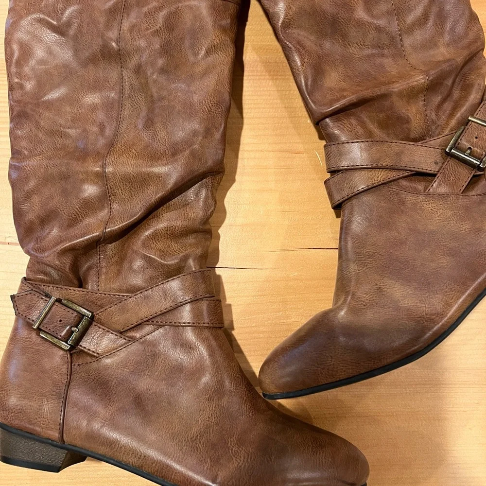 Material Girl Cresta Low Heel Knee High Boots